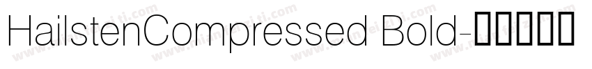 HailstenCompressed Bold字体转换